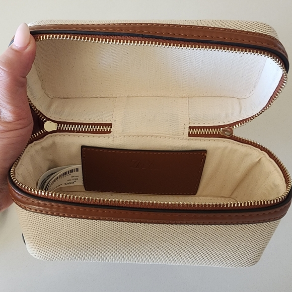 Zara Tan and Cream Women's Handbag - Picture 3 of 13